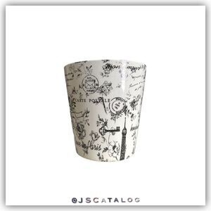 Paris City Scenes Theme Oversized Coffee Mug In Black & White - Size 20 Oz